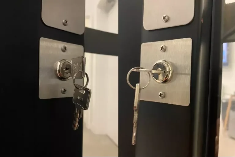 Key operated lock switch inside the PVE home elevator cabin restricting unauthorized use