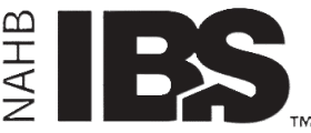 NAHB IBS logo, the International Builders Show where PVE showcases home elevators
